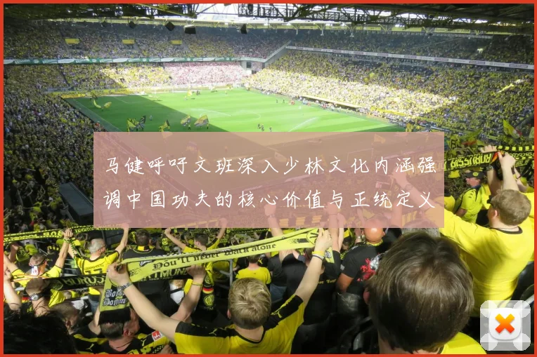 马健呼吁文班深入少林文化内涵强调中国功夫的核心价值与正统定义